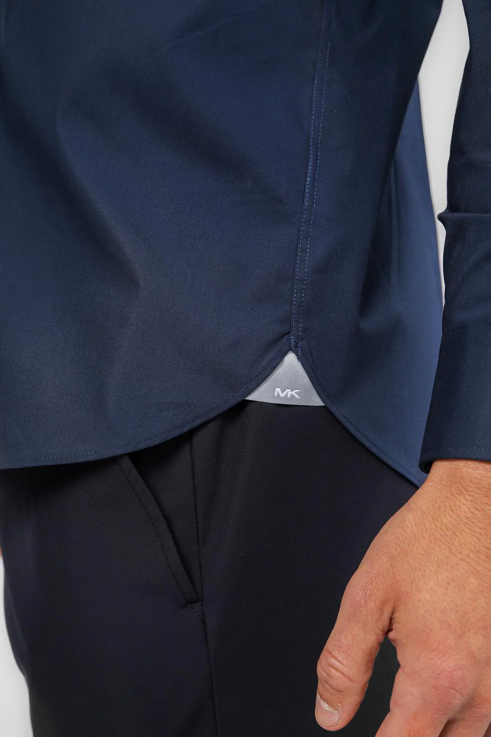 חולצה מכופתרת STRETCH MODERN בצבע נייבי - Image 7