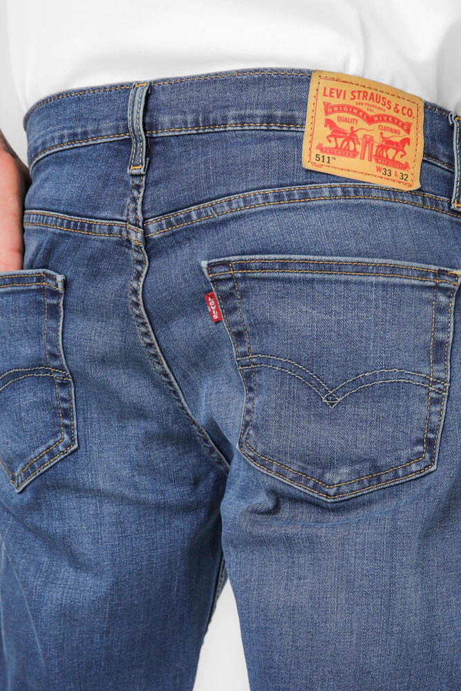 ג'ינס לגברים 511 SLIM FIT MORRIS בצבע כחול - Image 5