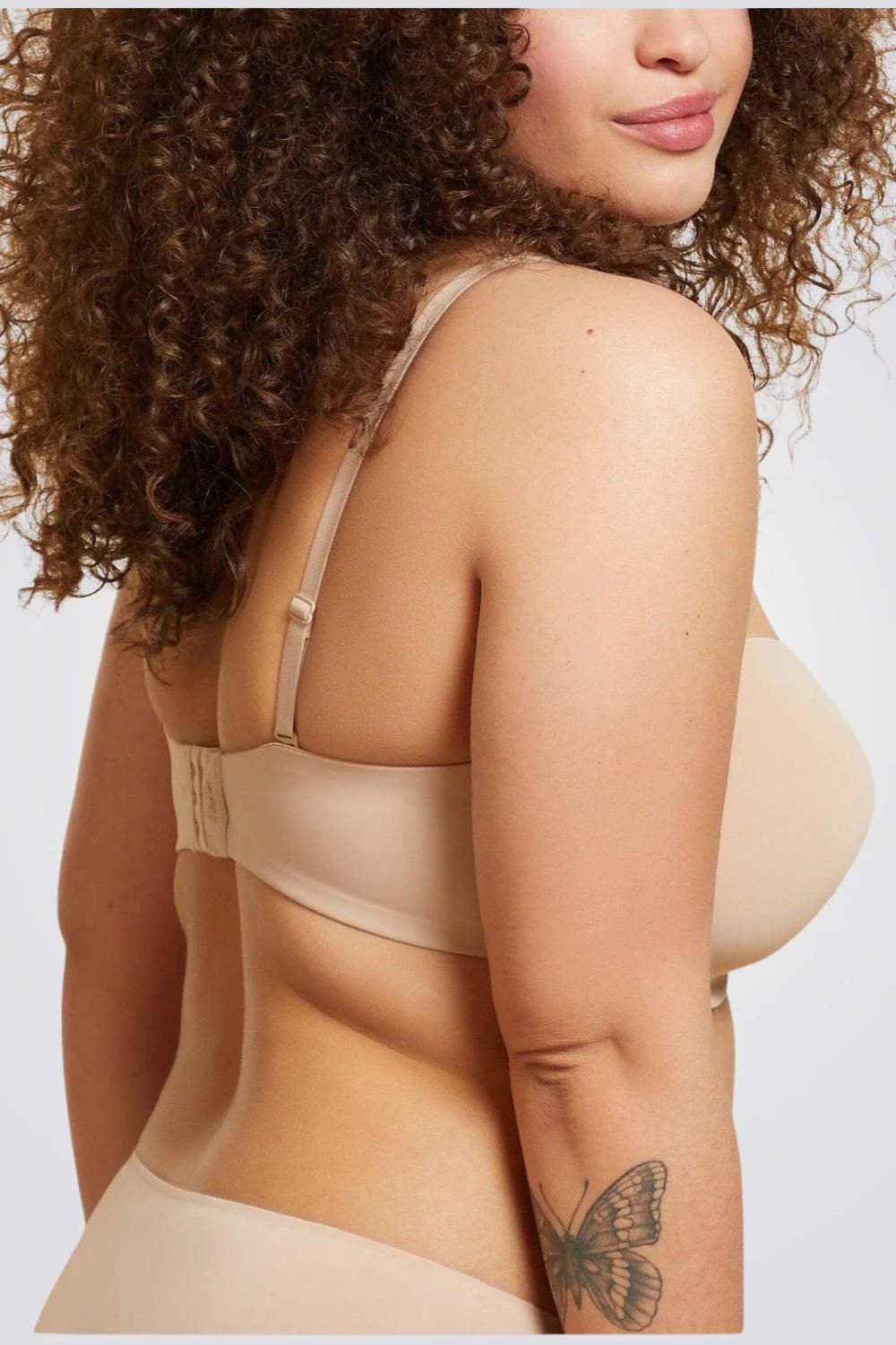 חזיית סטרפלס מיקרופייבר PURE FIT E צבע גוף - Image 3
