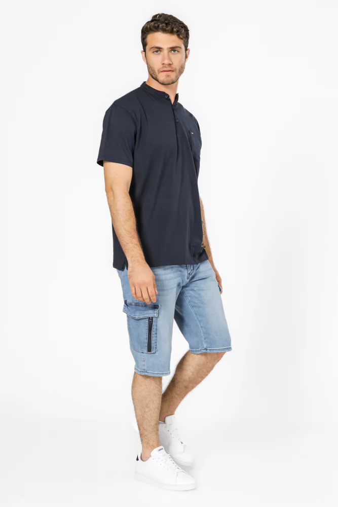 חולצה עם כיס בצבע נייבי - Image 2