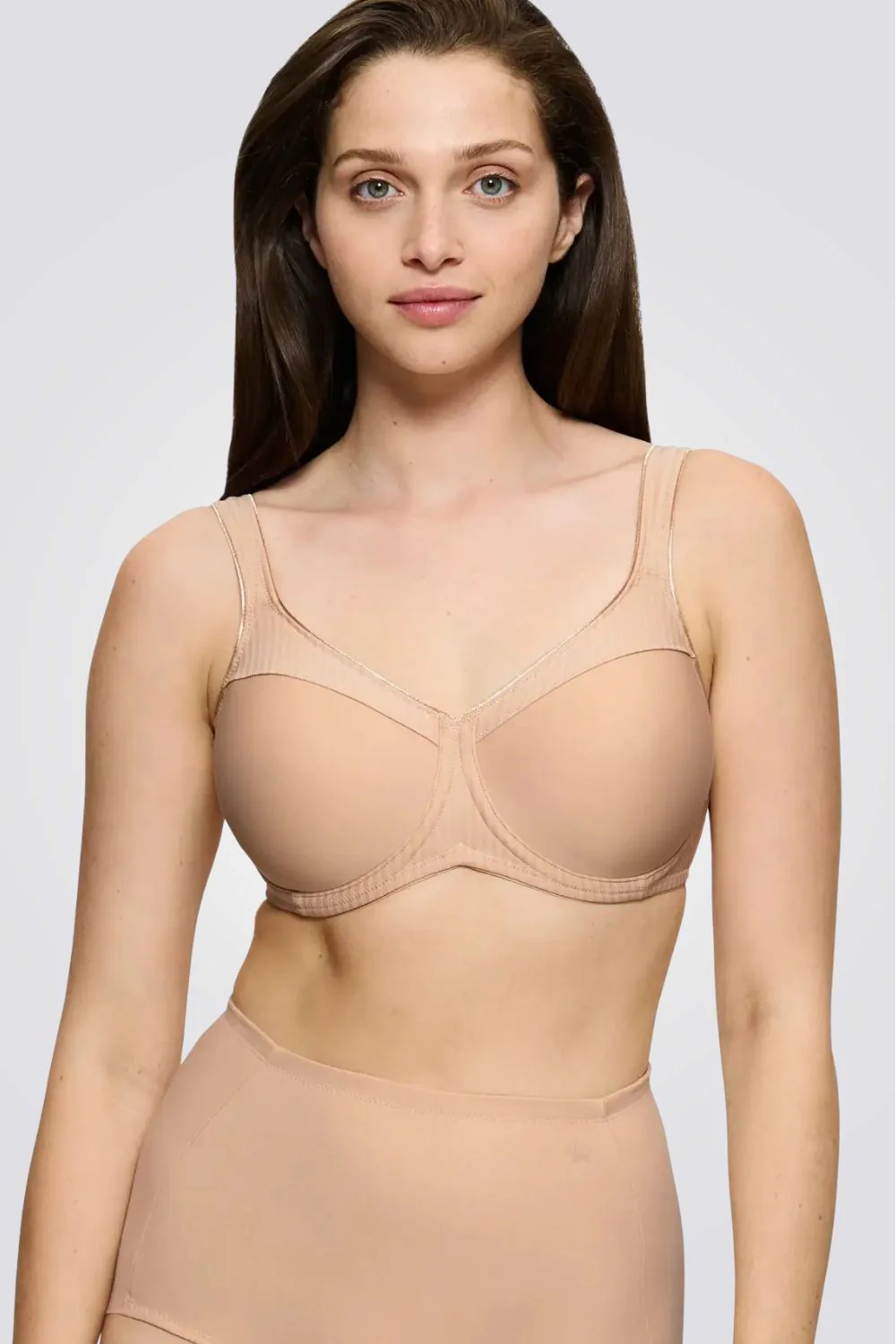 חזיית מינימייזר Modern Soft Cotton W01 צבע בז' | טריומף