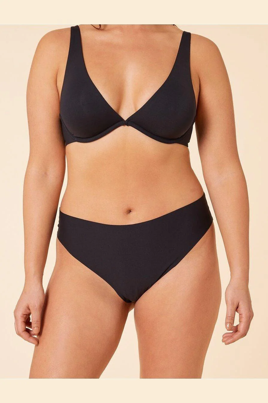 תחתוני טנגה מיקרופייבר PURE FIT שחור - Image 5