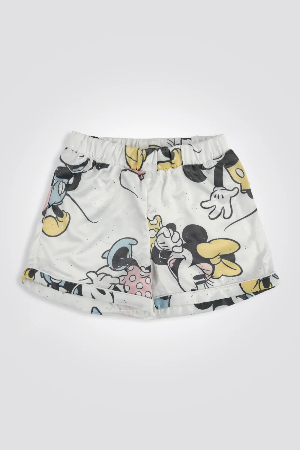 סט פיג’מה קצרה סאטן MICKEY לבנות - Image 3