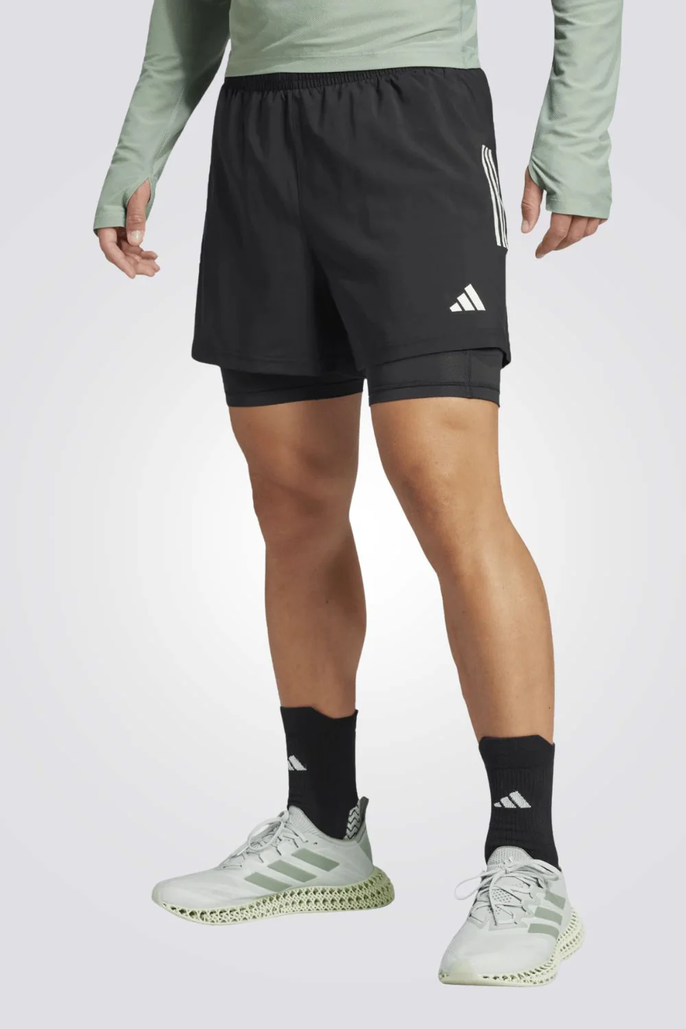 מכנסי ספורט קצרים Own the Run Climacool 2in1 לגברים - Image 2