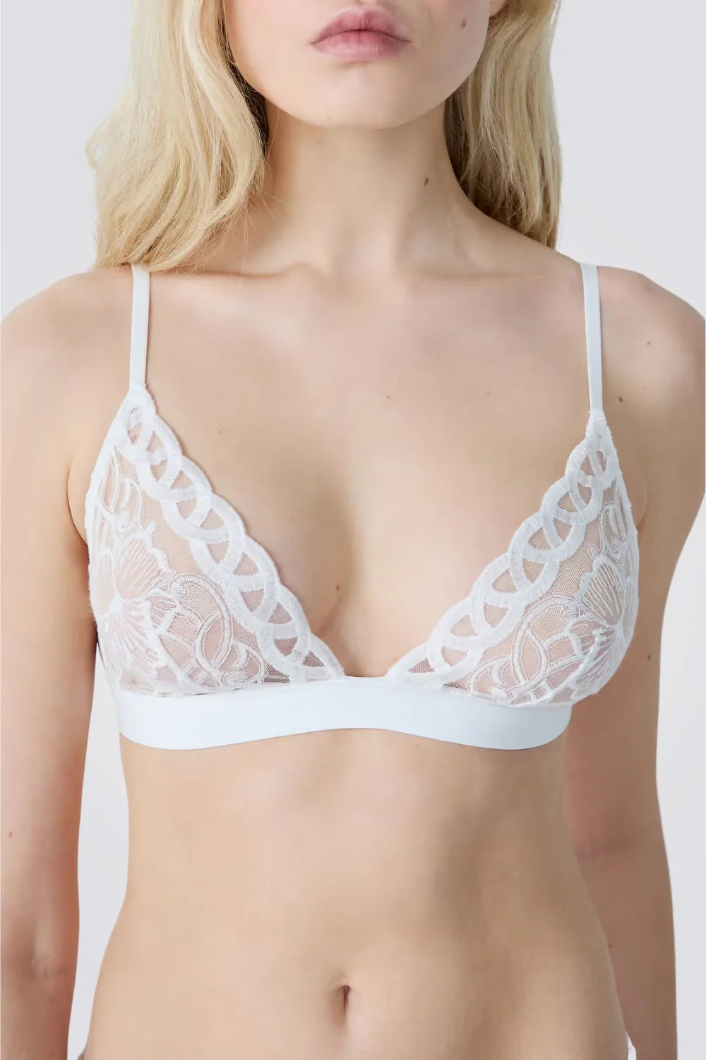 חזייה תחרה משולשים PATCHOULI  N*8 בעיטור פרחוני - Image 4