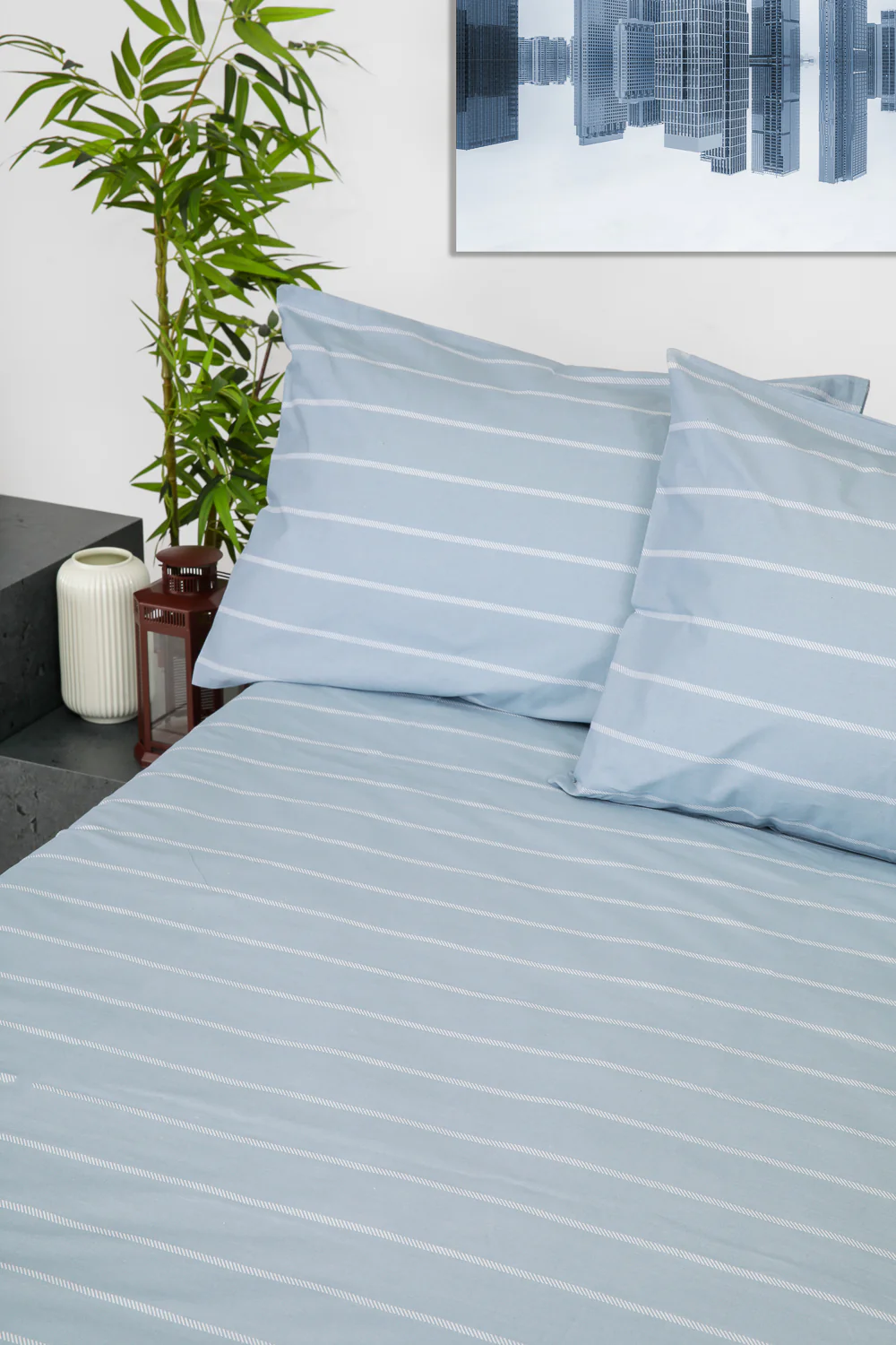 סט מצעים יחיד רחב 120/200 ס"מ דגם קמילה 100% כותנה - Image 2