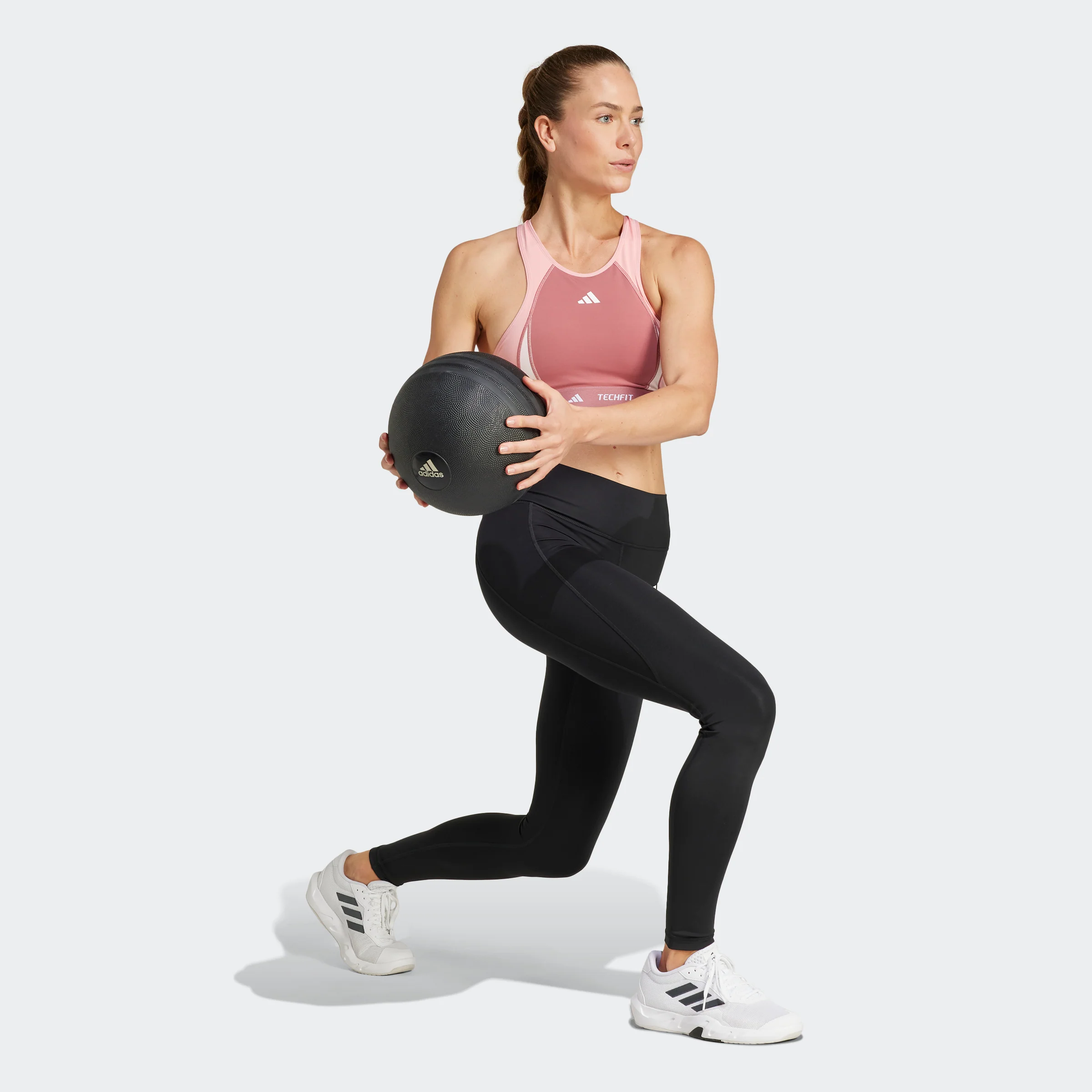 טופ אימון לנשים Techfit בצבע ורוד - Image 8