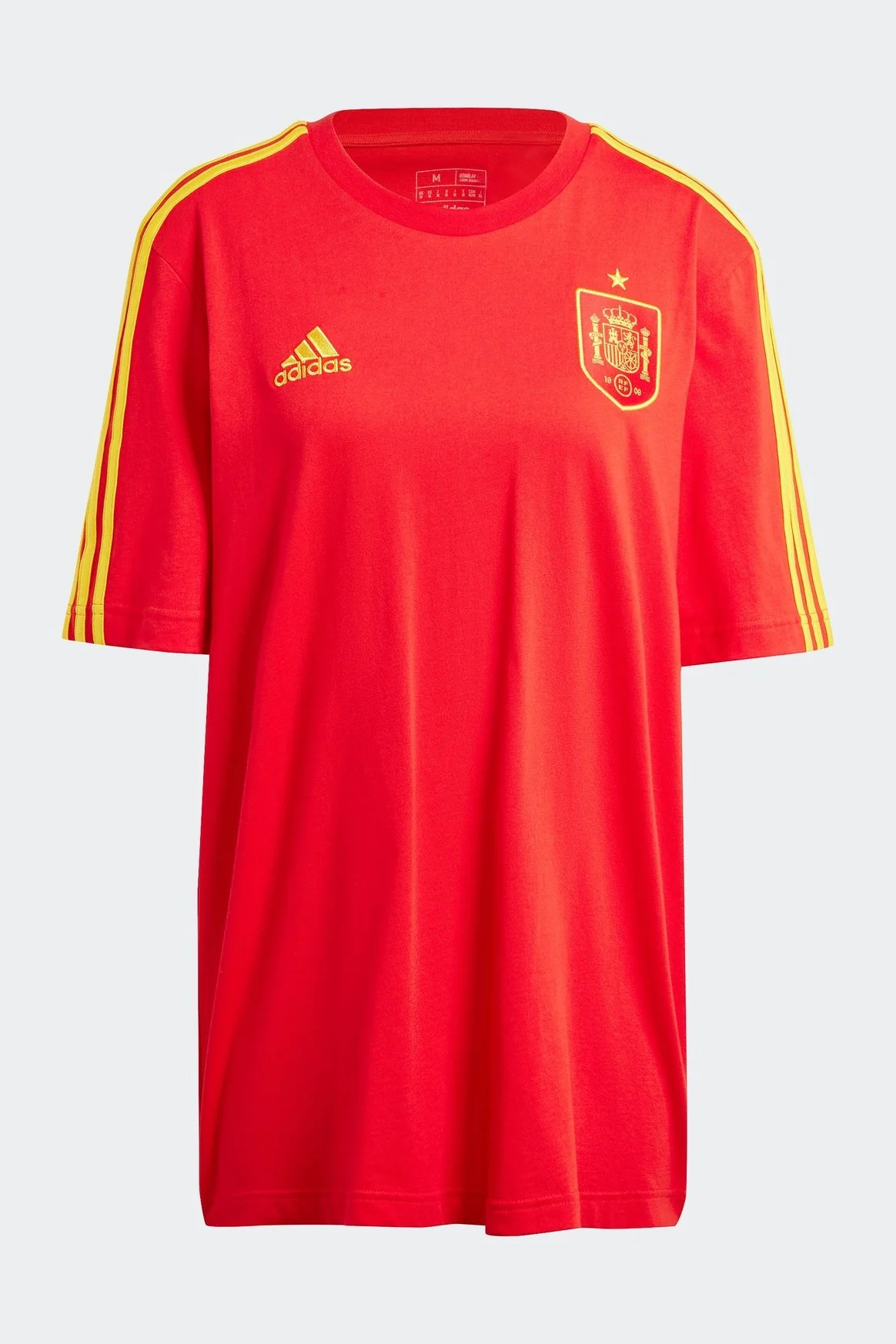 טישירט לגברים SPAIN DNA 3-STRIPES בצבע אדום וצהוב - Image 6