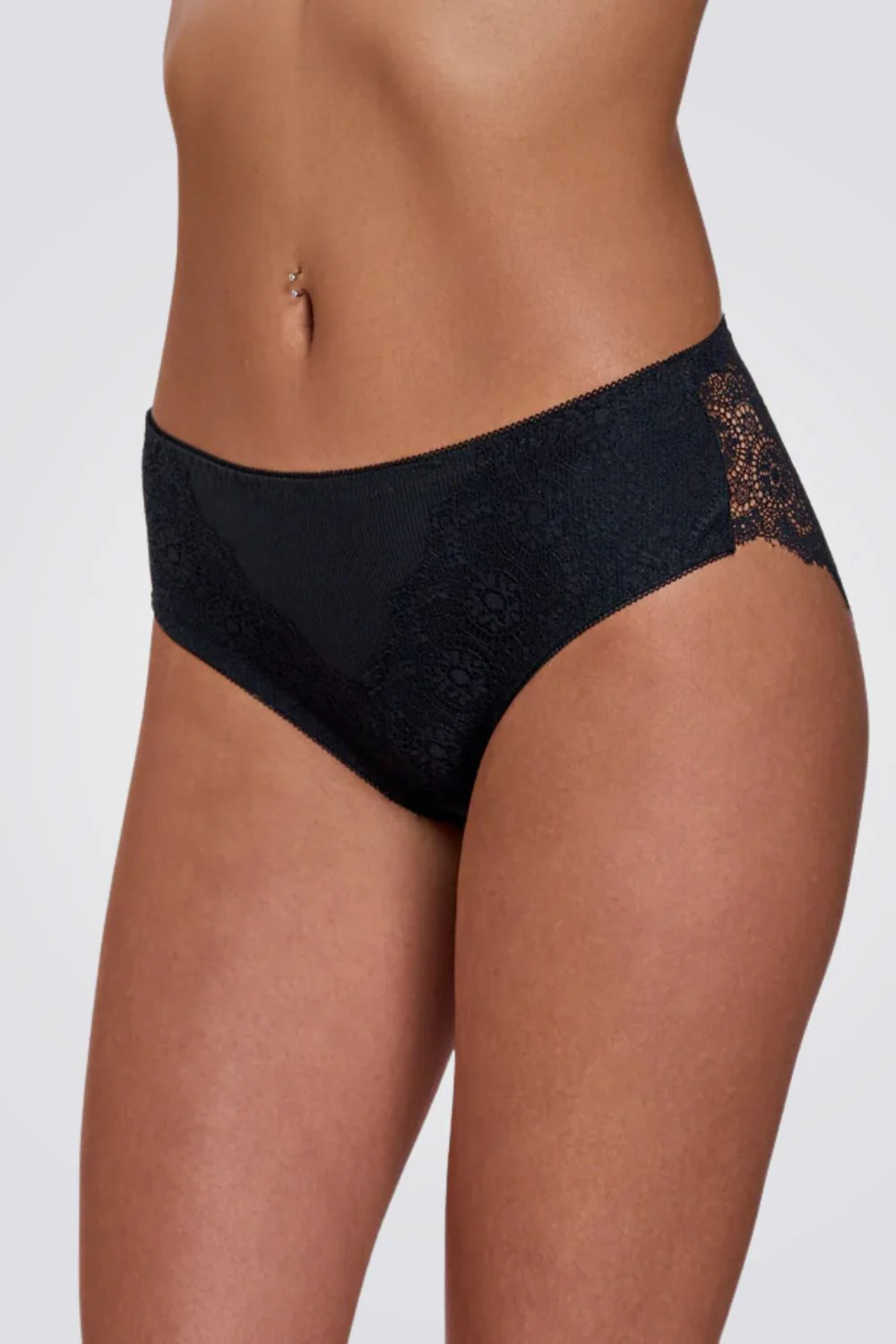 תחתוני תחרה RIB LACE MAXI - Image 5