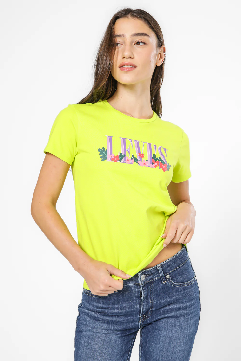 טישירט עם לוגו בצבע צהוב - Image 5