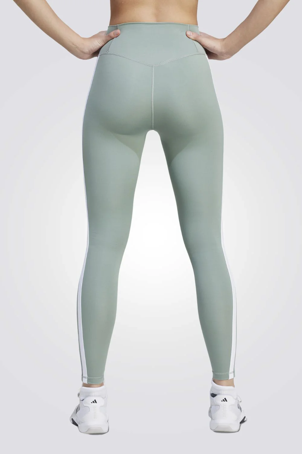 טייץ Optime Essentials 3 Stripes לנשים - Image 3