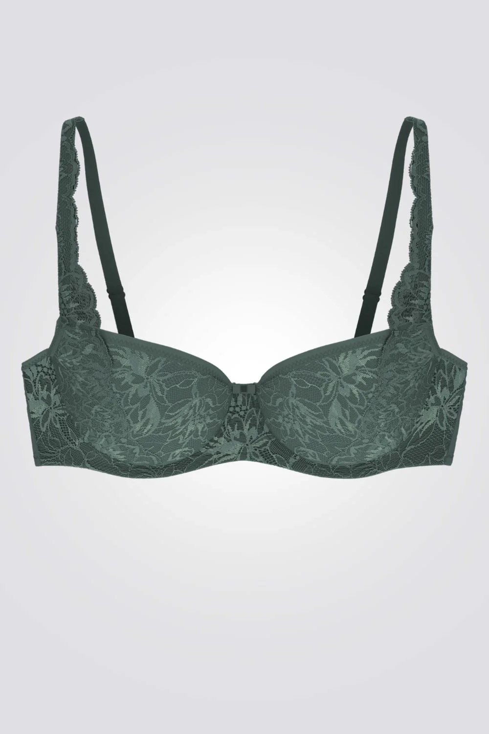 חזיית תחרה Amourette Charm Conscious WHP0 בצבע ירוק - Image 3