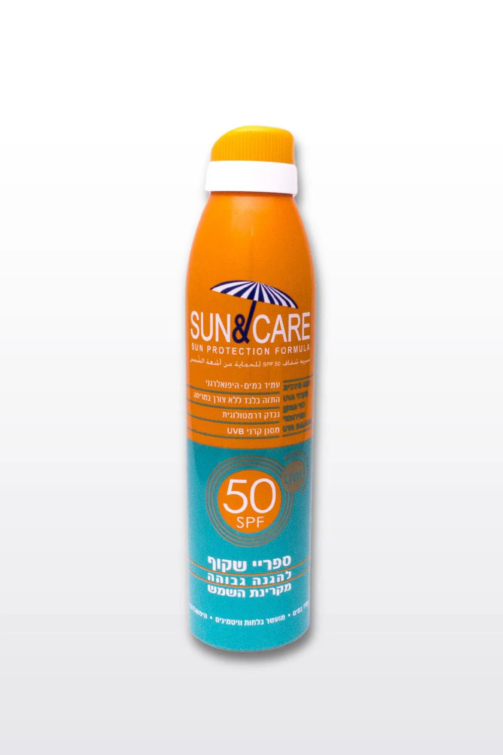 ספריי  קרם הגנה שקוף מבוגרים 200 מ"ל SPF50 UVA B