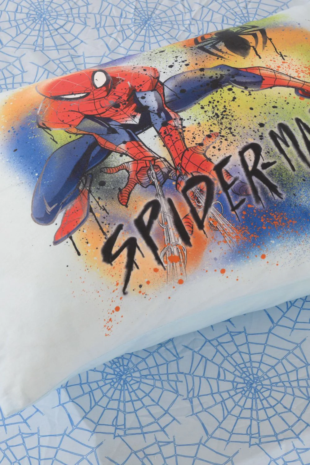 סט מצעים מיטה וחצי 120/200 ס"מ Spiderman graffiti | דיסני - Image 2