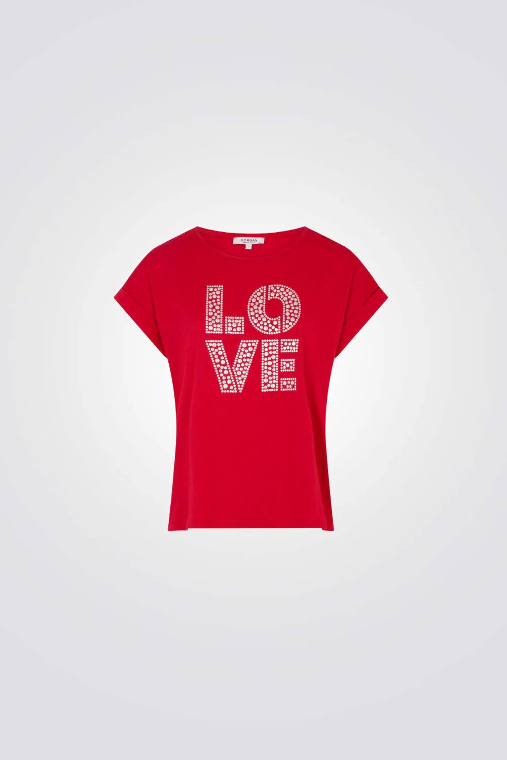 טישירט LOVE עם עיטור ניטים - Image 5