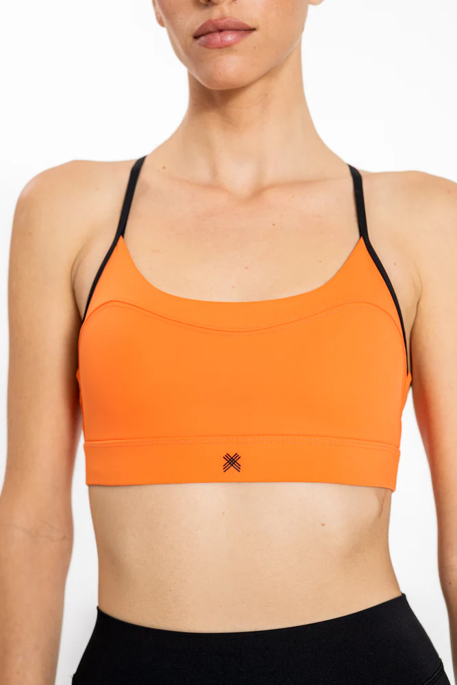 טופ אימון לנשים X Back Top  בצבע כתום - Image 7