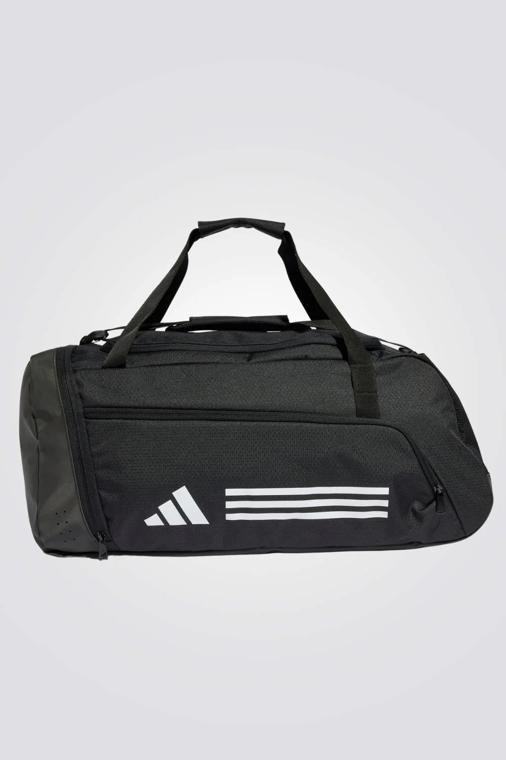 תיק אימון Essentials 3-Stripes Duffel Bag Medium 51.5 L בצבע שחור ולבן