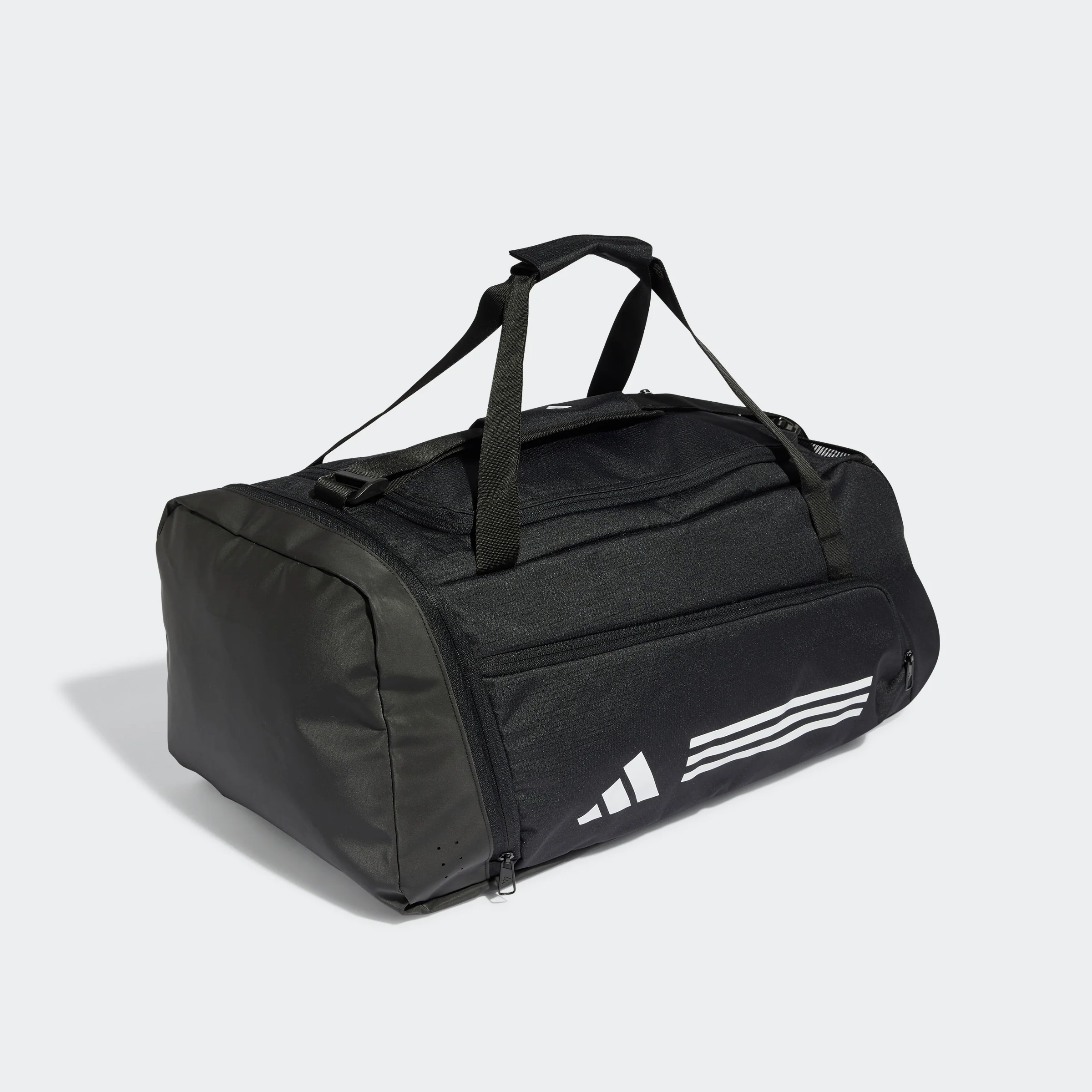 תיק אימון Essentials 3-Stripes Duffel Bag Medium 51.5 L בצבע שחור ולבן - Image 3