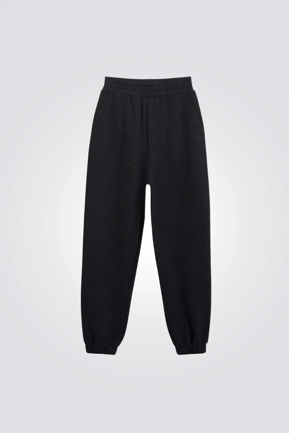 מכנסיים ארוכים Waffle-Knit Sweatpants לנשים | 4F - Image 7