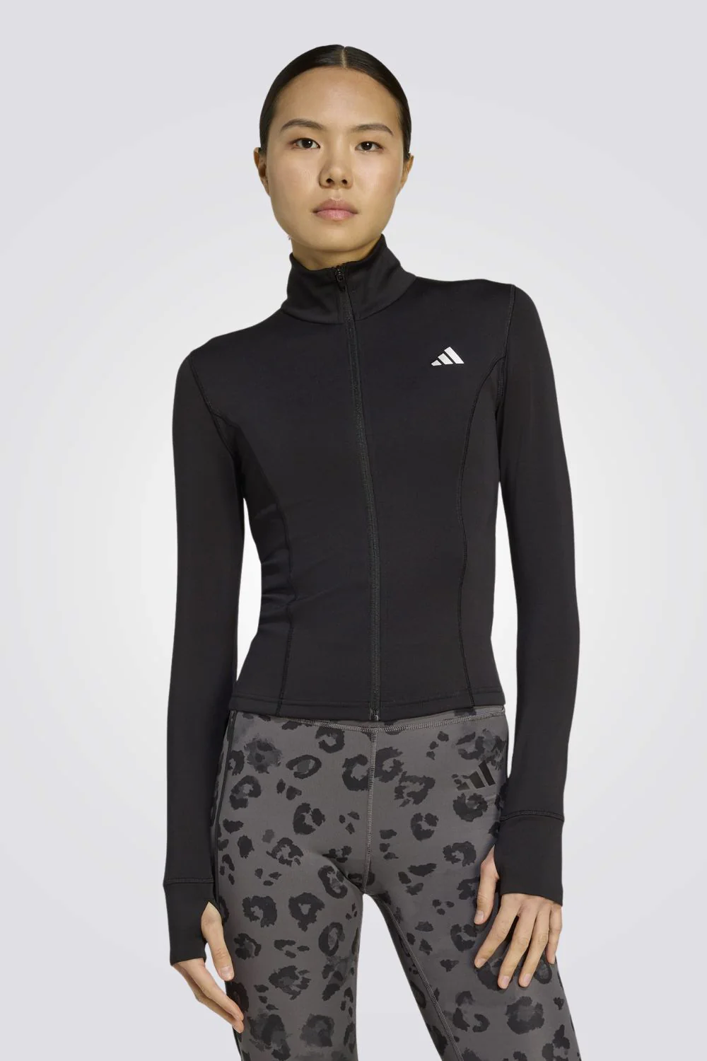 ג'קט ספורט צמוד  Essentials zip-through jacket לנשים