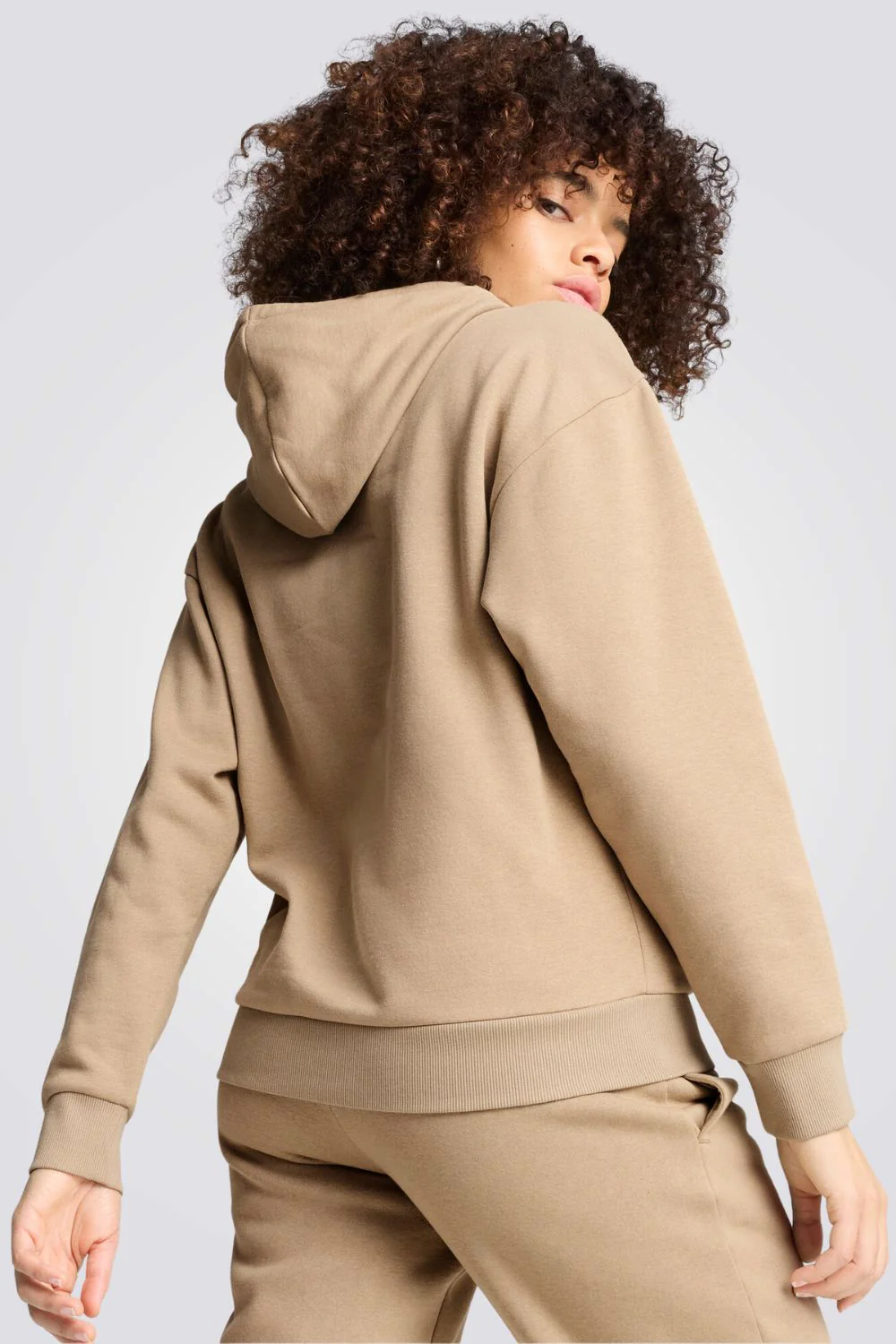 קפוצ'ון Script Hoodie לנשים בצבע חום - Image 2
