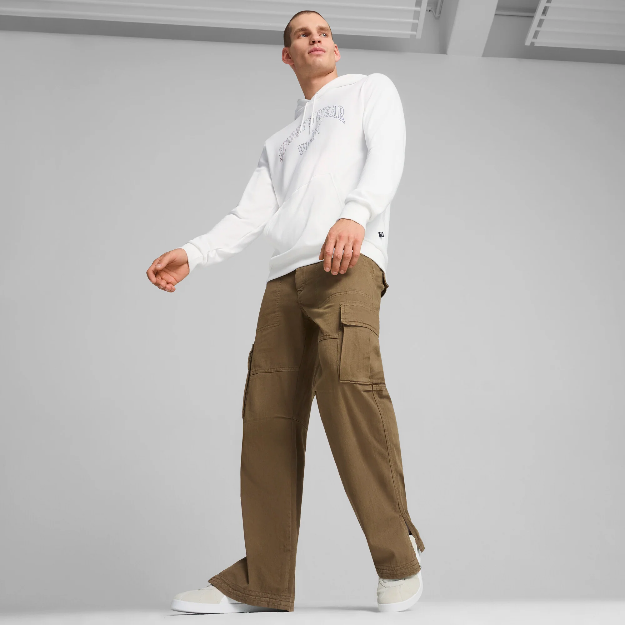 קפוצ'ון LAB Gradie לגברים בצבע לבן - Image 7