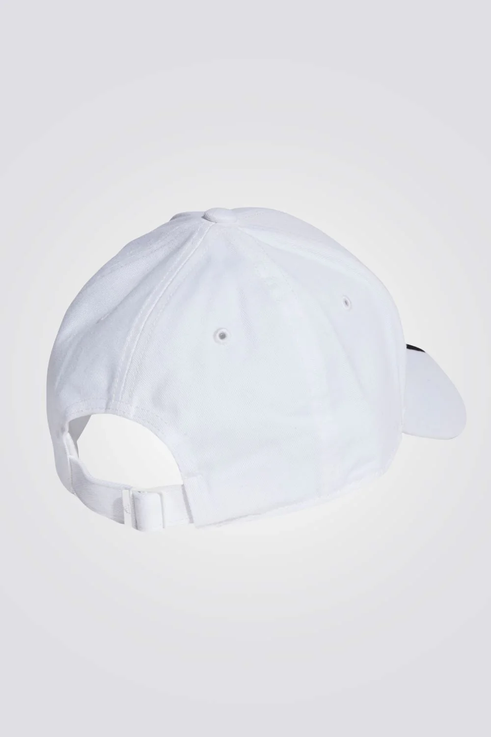 כובע 3-STRIPES COTTON TWILL בצבע לבן ושחור - Image 2