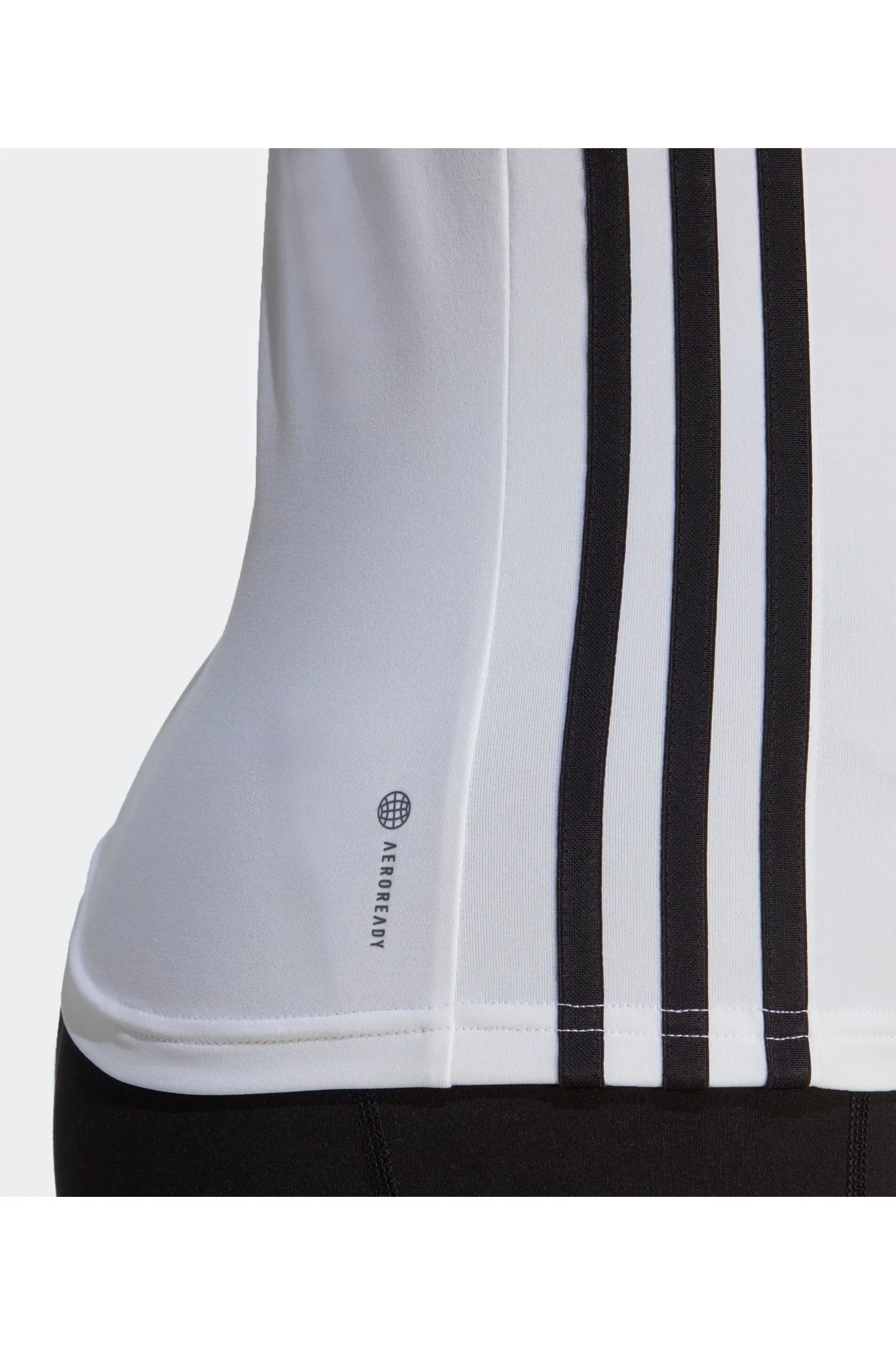 גופיה לנשים AEROREADY TRAIN ESSENTIALS REGULAR 3-STRIPES בצבע לבן ושחור - Image 5