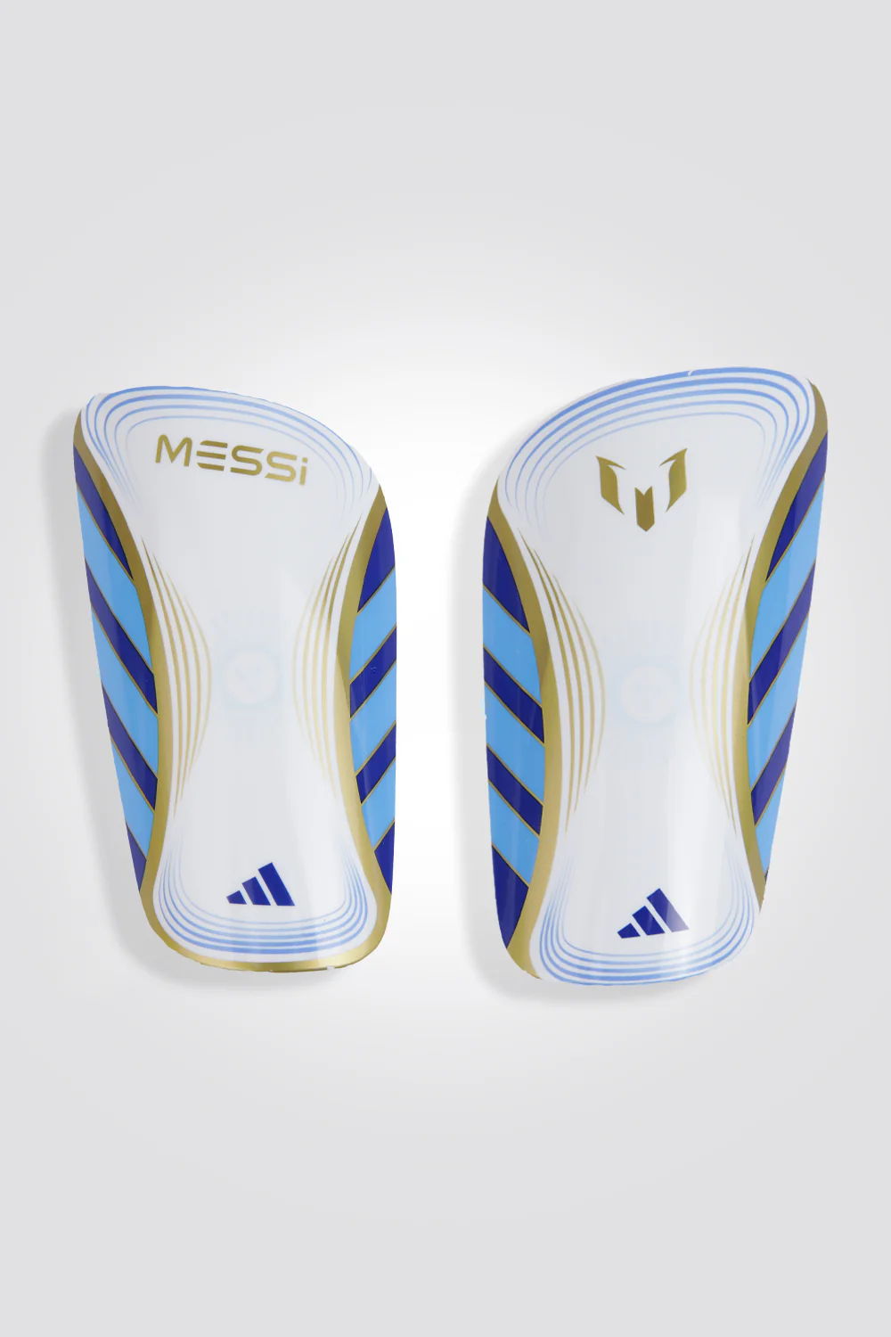 מגני שוקיים לילדים MESSI CLUB SHIN בצבע כחול ולבן