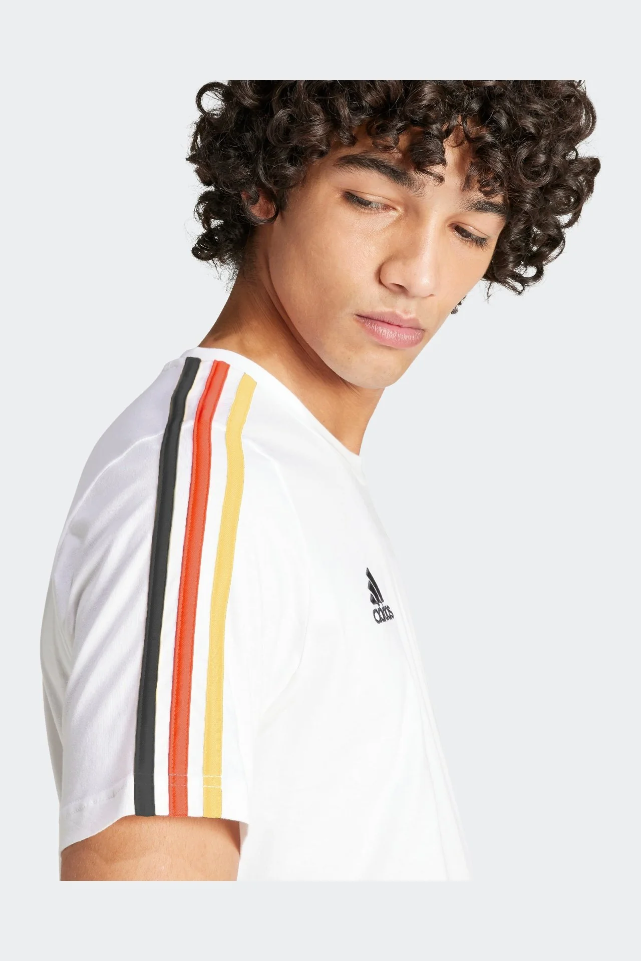 טישירט לגברים GERMANY DNA 3-STRIPES בצבע לבן - Image 5
