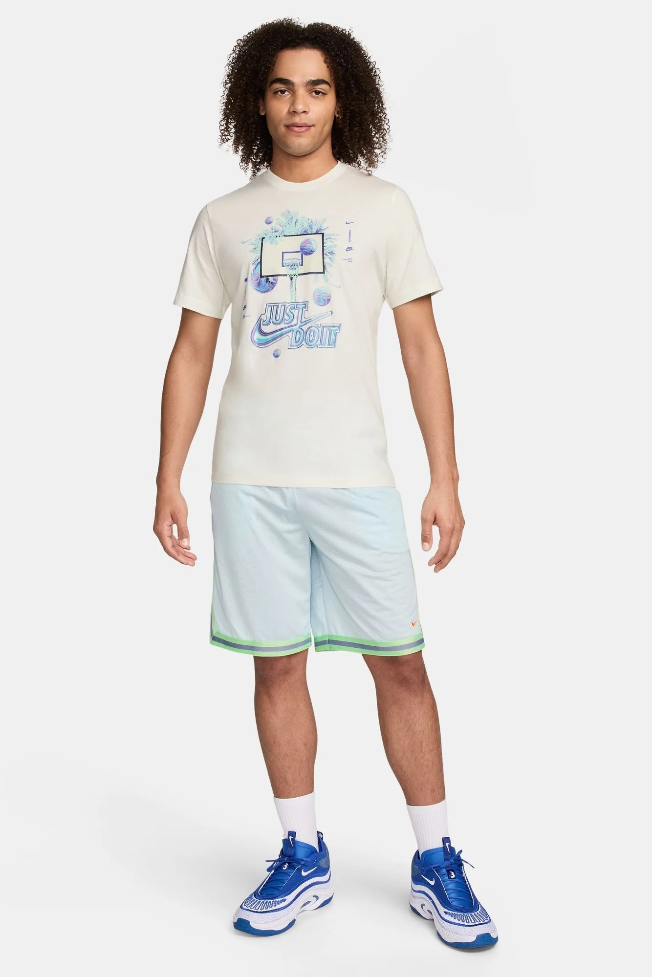 טישירט לגברים BASKETBALL בצבע לבן - Image 5