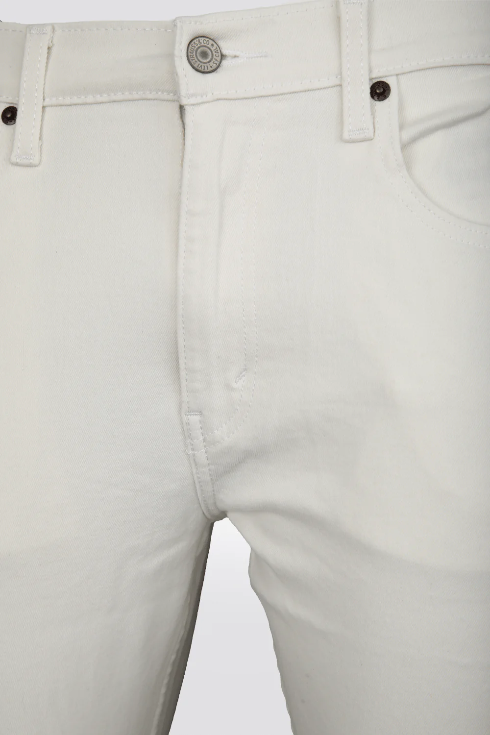 WHITE-POCKETS גי'נס לגברים 512 בצבע לבן - Image 10