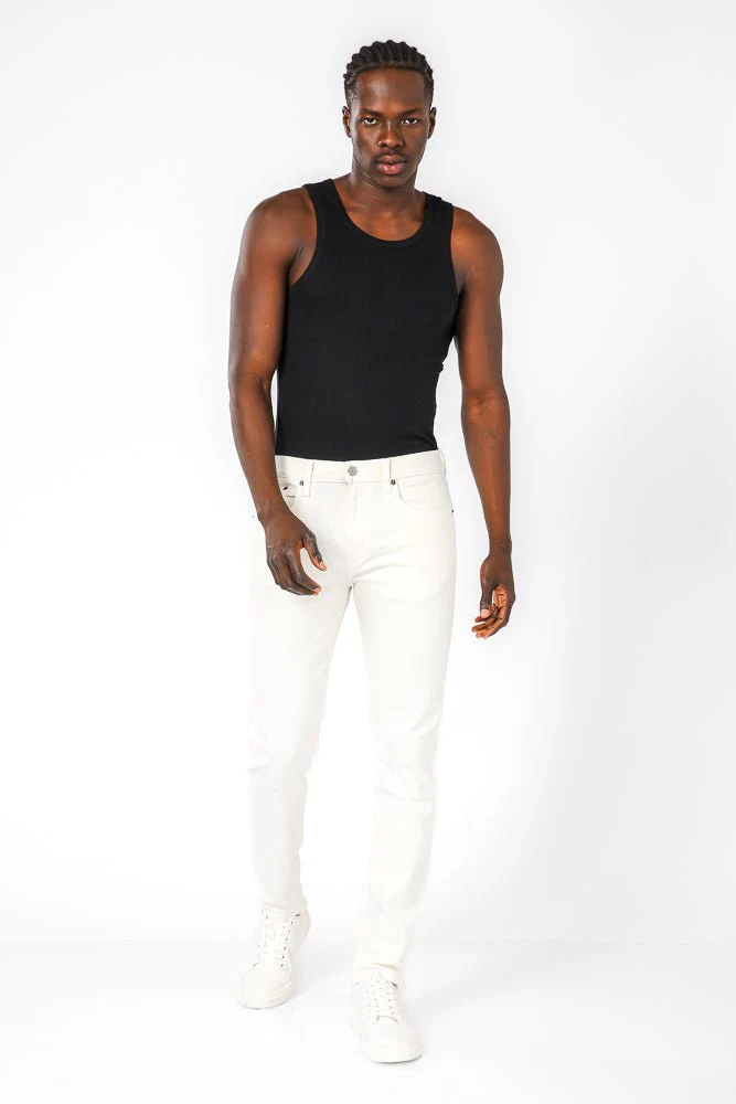 WHITE-POCKETS גי'נס לגברים 512 בצבע לבן - Image 7
